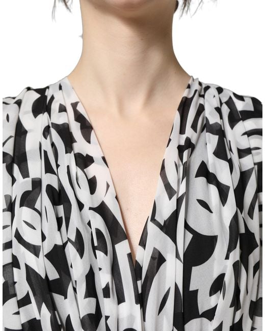 Dolce & Gabbana Black Logo Sleeveless Floor Length Maxi Dress And Polyester
