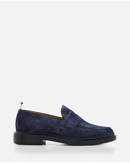 Thom Browne Blue Leather Classic Penny Loafer for men