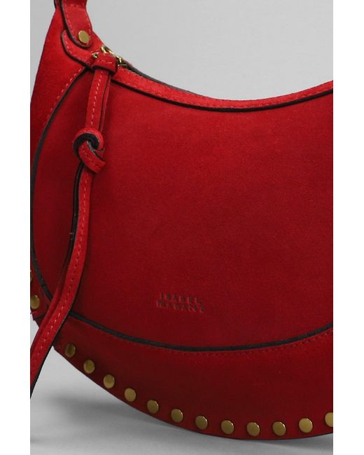 Isabel Marant Red Oskan Moon Shoulder Bag