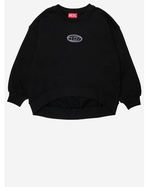 DIESEL Black Sweatshirt Cotton Hoods & Sweatshirts for men