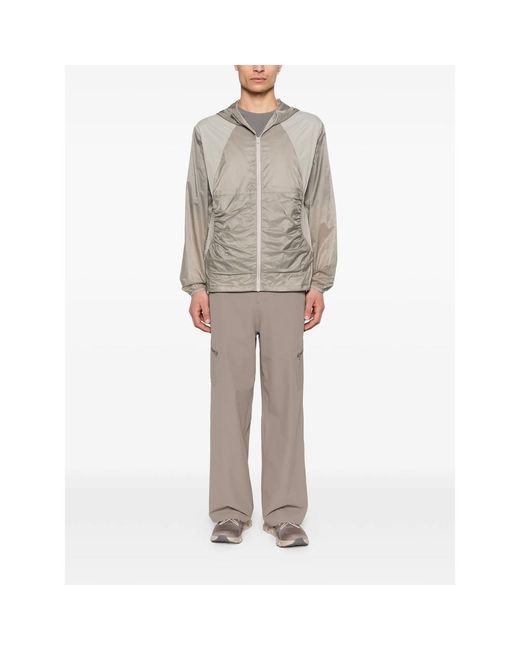 Hiking Patrol Gray Orbit Lt Hooded Panelled Jacket for men