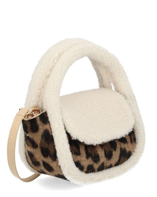 Mc2 Saint Barth White Gilda Mutton Shoulder Bag Polyester