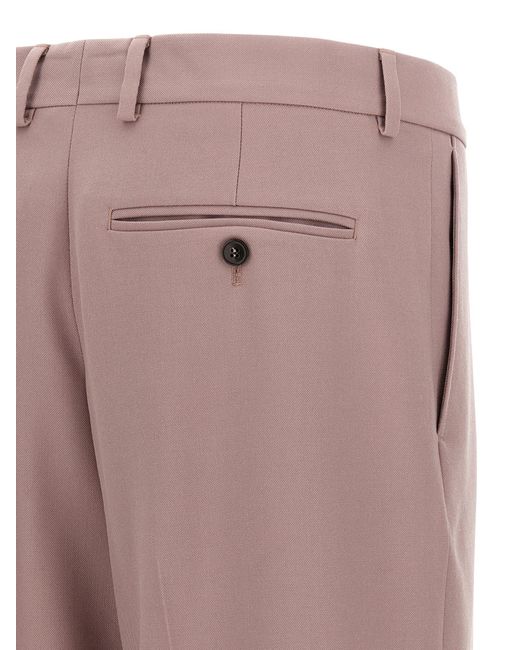 Dries Van Noten Pink Penrud Pants Wool for men