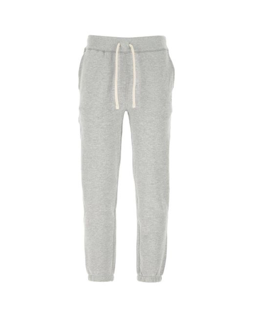 Ralph Lauren Logo Fleece Sweatpants in Gray for Men | Lyst