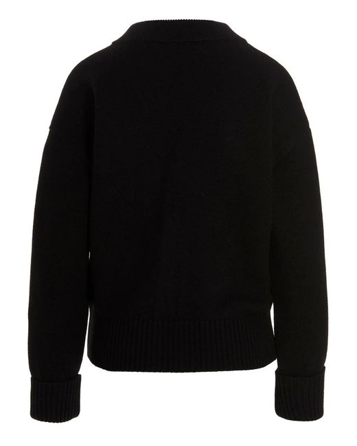 AMI Black ‘Adc’ Cardigan for men