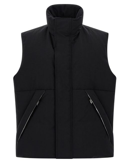 Herno Black Padded Vest for men