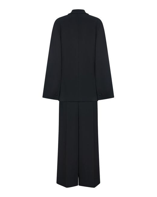 Alberta Ferretti Black Suit Viscose Dress
