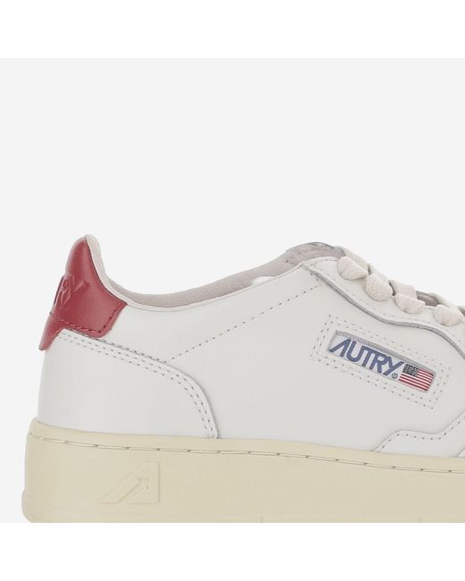 Autry White Sneakers Medalist Low Leather Trainers