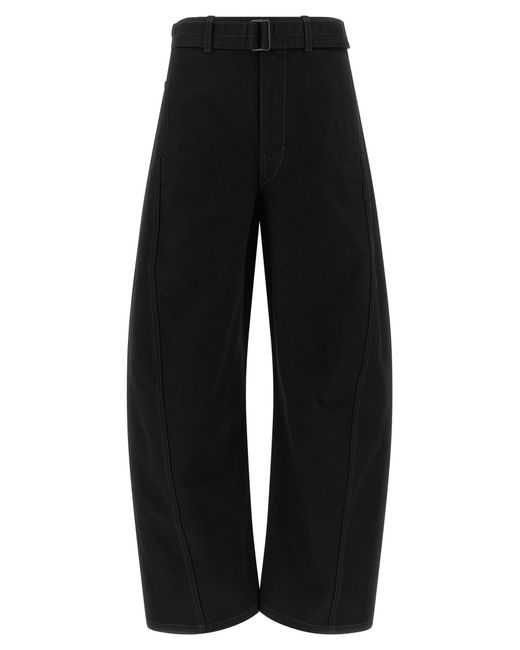 Lemaire Black 'Twisted Belted' Jeans