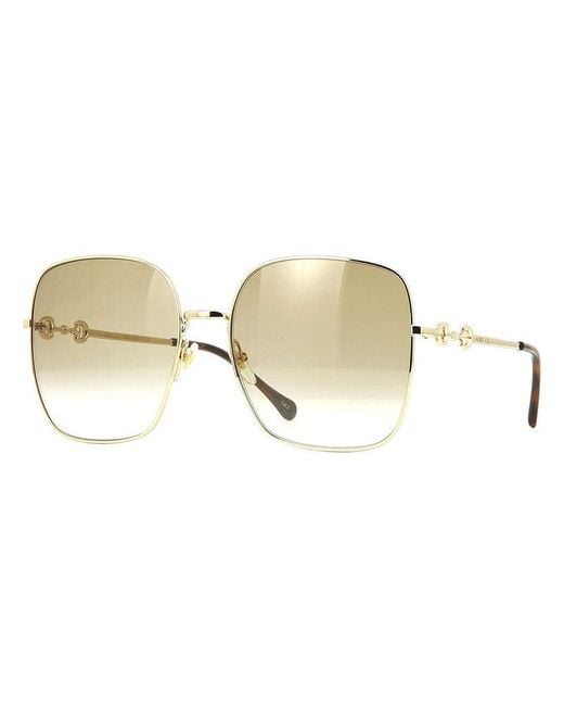Gucci Brown Sunglasses Square Full Rim, Frame And Lens Gg0879S001