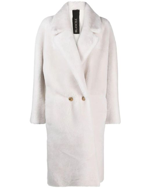 Blancha White Shearling Coat Lyst