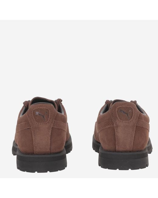PUMA Brown Trainers Suede Leather