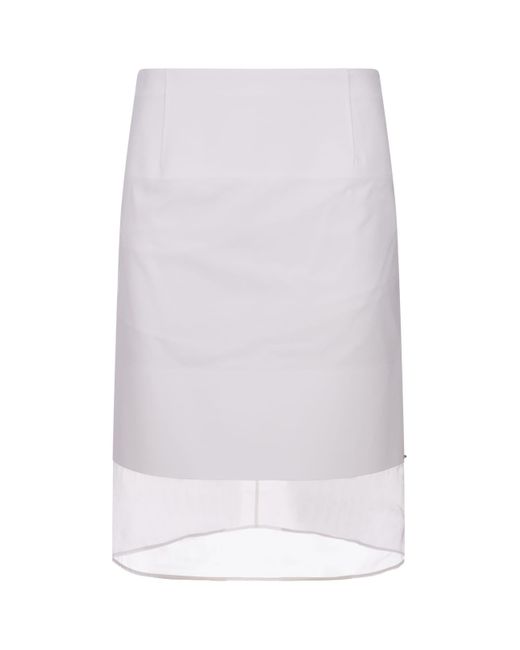 Sportmax White Turchia Skirt
