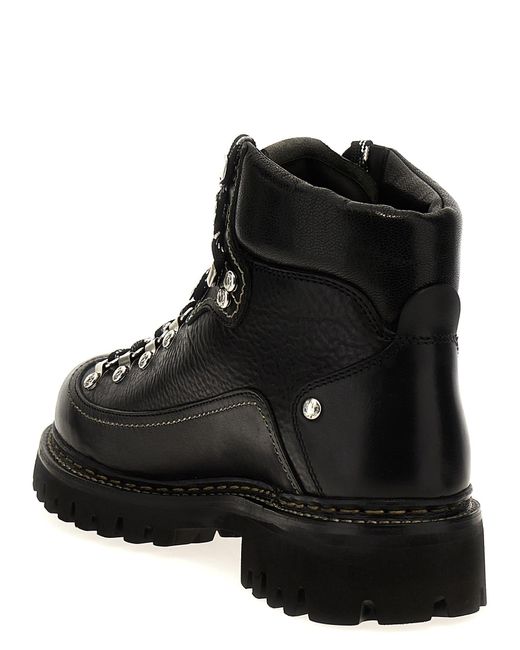DSquared² Black Canadian Boots, Ankle Boots for men