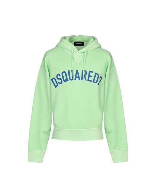 DSquared² Green Logo Hooded Sweatshirt for men