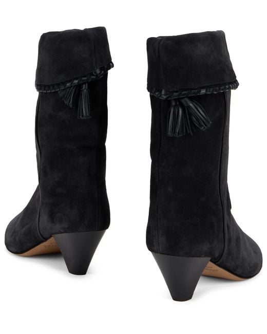 Isabel Marant Black Ankle Boots Calfskin