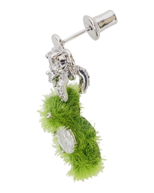 YVMIN Green Grass Flower Bear Earrings With 925 Rose Plating For Plated 18K