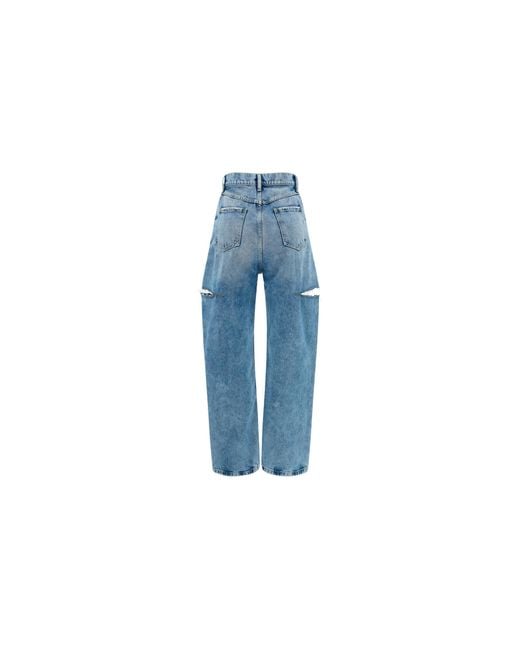 Maison Margiela Blue Cotton Jeans