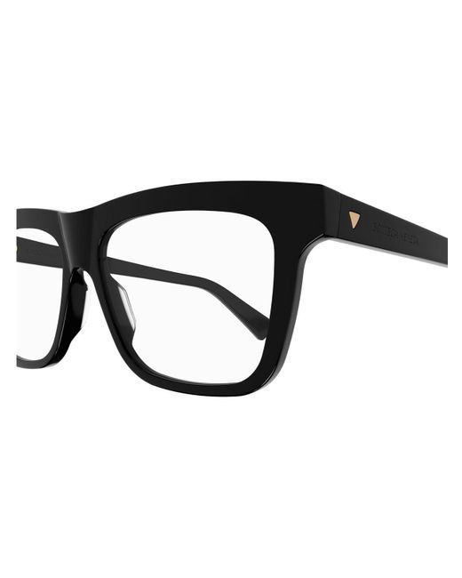 Bottega Veneta Black Square-frame Glasses for men