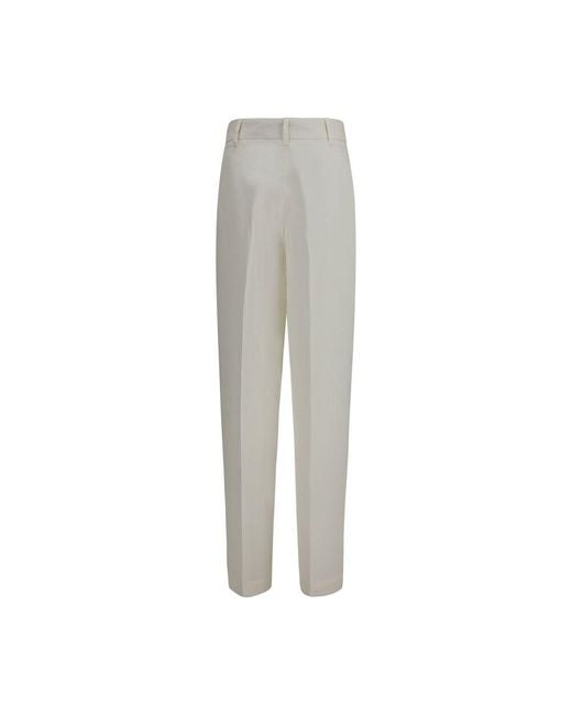 Max Mara Gray Linen Casual Pants