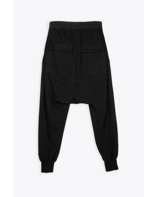 Rick Owens Black Cotton Pants for men