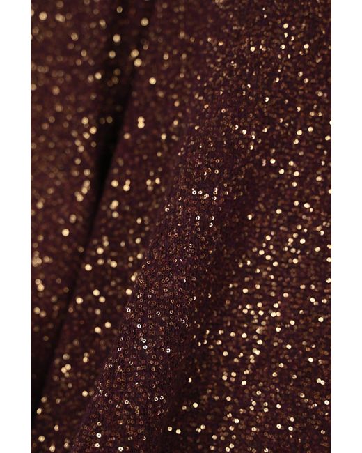 D.exterior Brown Cape With Sequins