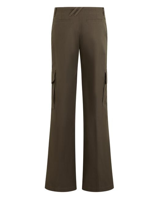 Burberry Brown Flared Trousers With Pockets Cotton