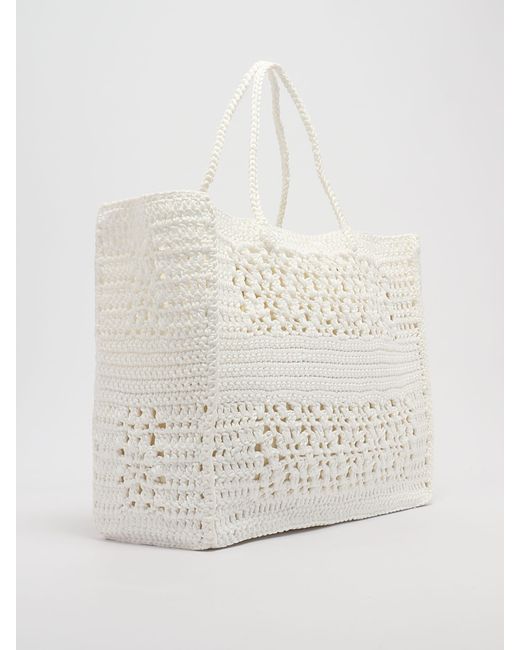 Twin Set Natural Poliester Tote