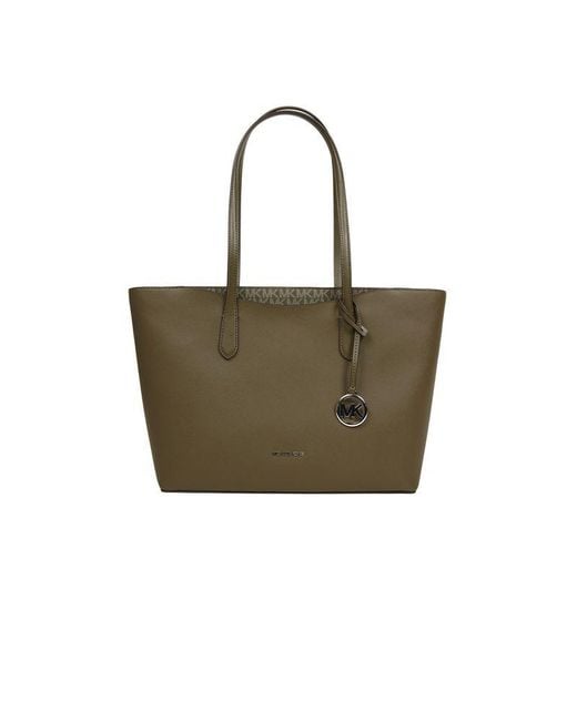 Michael Kors Green Tote Bag Polyvinyl Chloride Tote-Bags