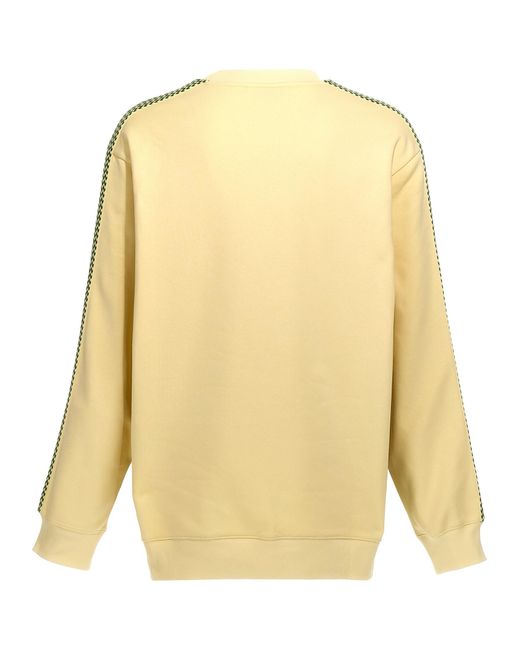 Lanvin Yellow Brodé Side Curb' Sweatshirt for men