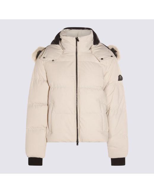 Moose Knuckles Natural White Down Jacket