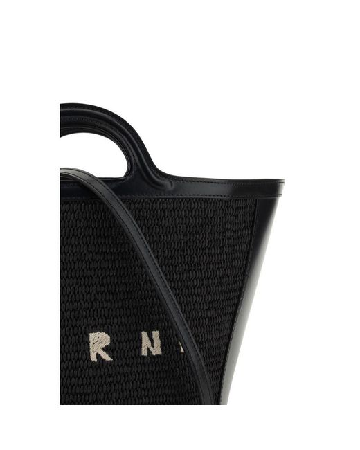 Marni Black Cotton Shoulder Bag