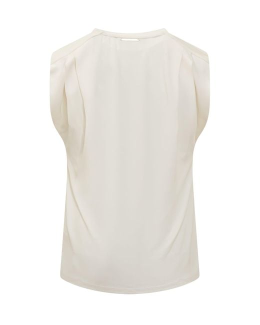 MICHAEL Michael Kors White Sleeveless T-shirt