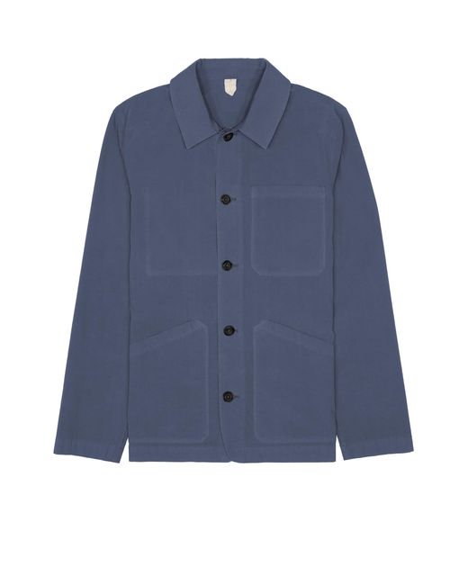 Altea Blue Air Force Cotton Jacket With Buttons for men