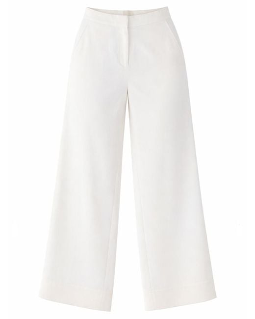 THE GARMENT White Avelino Pants Organic Cotton Trousers