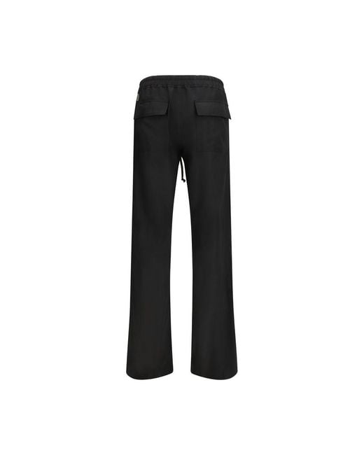 Moncler Black Polyester Casual Pants for men