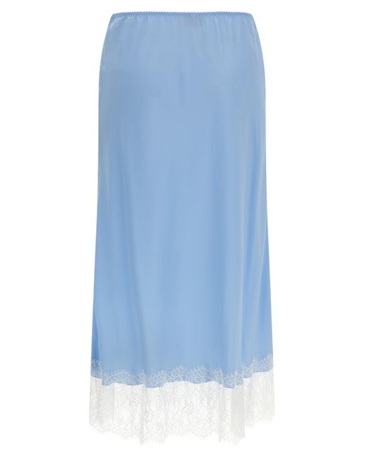Moschino Blue Lace Skirt