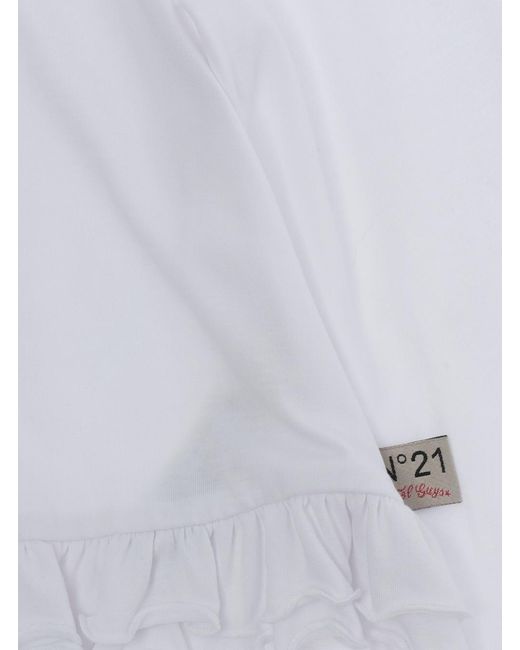N°21 White Shirt Cotton-Viscose Cotton Viscose Blouses And
