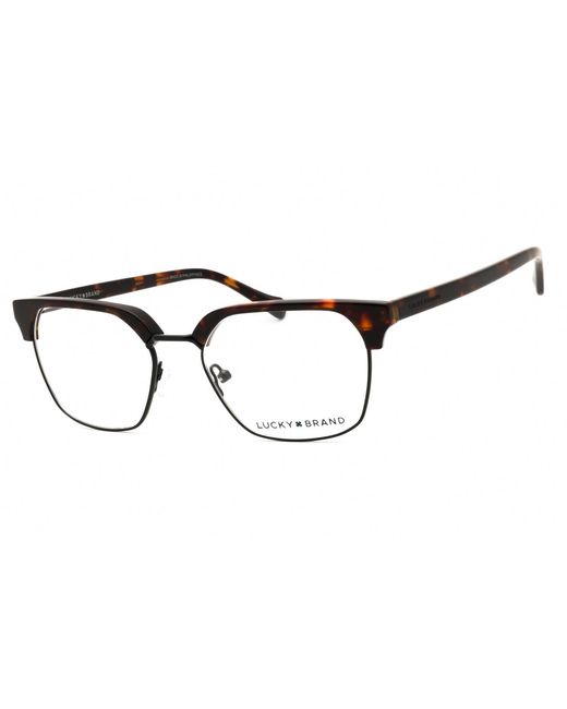 Lucky Brand Black Lucky Brand Vlbd133 Tortoiseshell Rectangular Eyeglasses