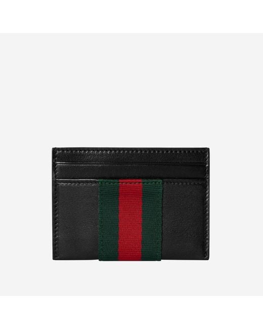 Gucci Black Cardholder Leather Wallets & Cardholders for men