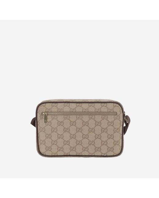 Gucci Natural Mini Gg Shoulder Bag Cotton