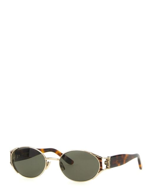 Saint Laurent Green Acetate Sunglasses