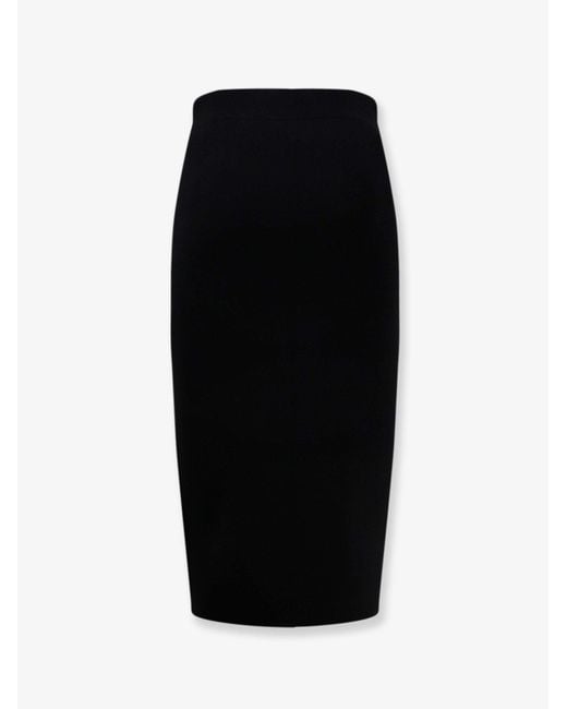 Elisabetta Franchi Black Skirt Viscose And Nylon