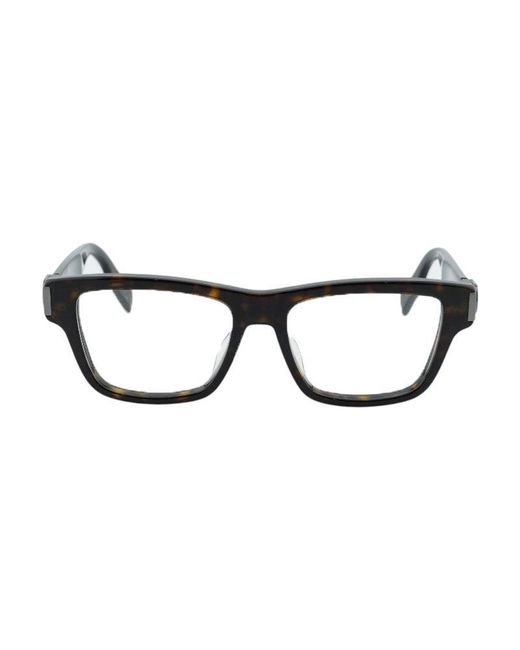 Dior Brown Eyeglasses Square Full Rim, Havana Frame And Clear Demo Lens Cdiconos1F2000 for men