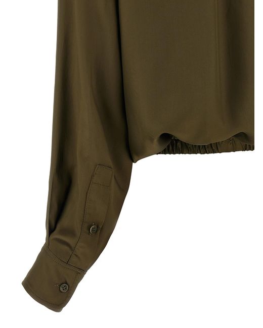 Nude Green Plastron Shirt