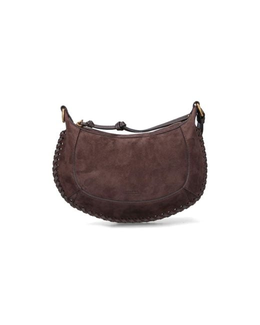 Isabel Marant Brown Oskan Moon Small Shoulder Bag