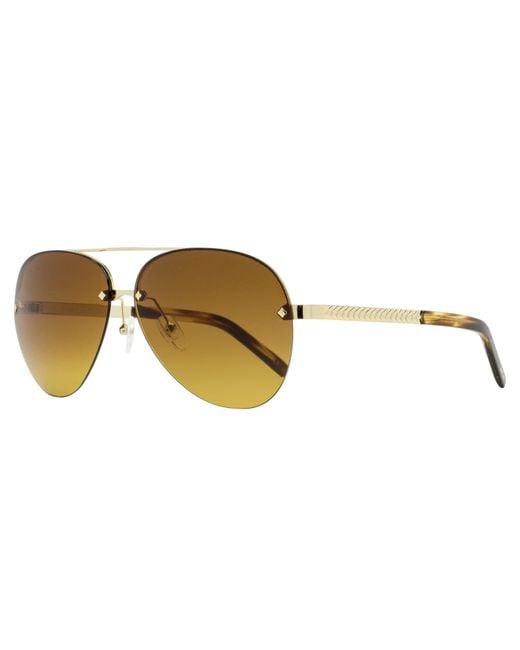 MCM Black Rimless Pilot Sunglasses Mw0027-H 32F- Melange 63Mm/ Metal/Plastic (Acetate)