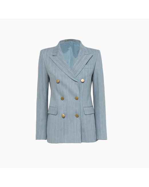 Tagliatore Blue Double-Breasted Jacket