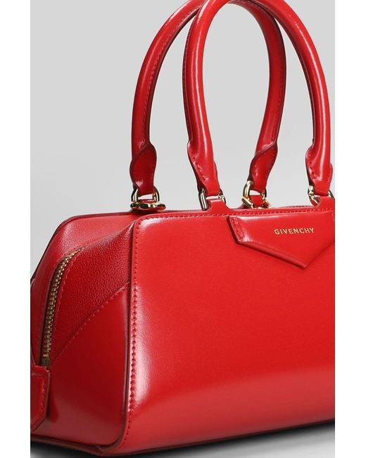 Givenchy Red Antigona Ew Small Shoulder Bag