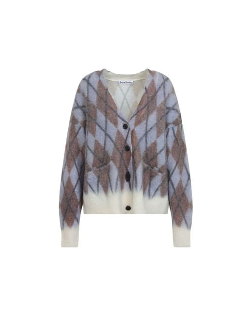 Acne Gray Mohair Cardigan